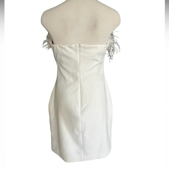 Likely White Off-Shoulder Mini Dress - Picture 13 of 14